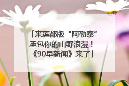 来莲都版“阿勒泰” 承包你的山野浪漫！《90早新闻》来了