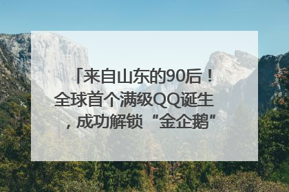 来自山东的90后！全球首个满级QQ诞生，成功解锁“金企鹅”，是继承父亲账号