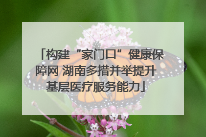构建“家门口”健康保障网 湖南多措并举提升基层医疗服务能力