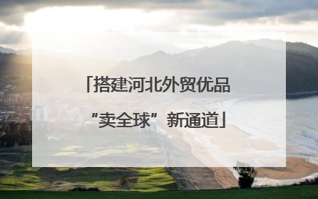 搭建河北外贸优品“卖全球”新通道