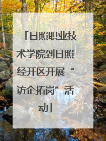 日照职业技术学院到日照经开区开展“访企拓岗”活动