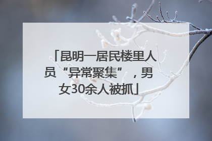 昆明一居民楼里人员“异常聚集”，男女30余人被抓