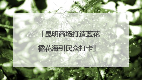 昆明商场打造蓝花楹花海引民众打卡