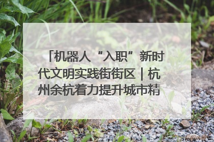 机器人“入职”新时代文明实践街街区｜杭州余杭着力提升城市精细化智能化管理水平