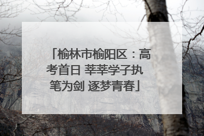 榆林市榆阳区：高考首日 莘莘学子执笔为剑 逐梦青春
