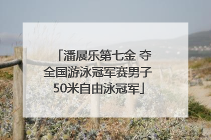 潘展乐第七金 夺全国游泳冠军赛男子50米自由泳冠军