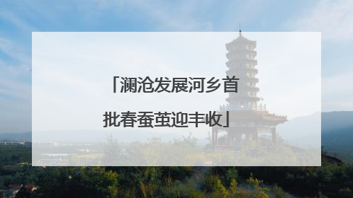 澜沧发展河乡首批春蚕茧迎丰收