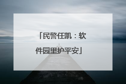 民警任凯：软件园里护平安