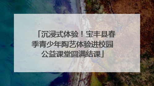 沉浸式体验！宝丰县春季青少年陶艺体验进校园公益课堂圆满结课