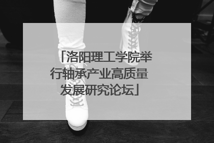 洛阳理工学院举行轴承产业高质量发展研究论坛