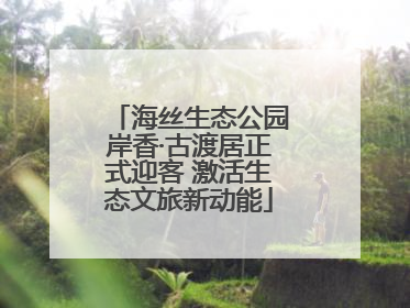 海丝生态公园岸香·古渡居正式迎客 激活生态文旅新动能