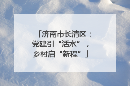 济南市长清区：党建引“活水”，乡村启“新程”
