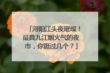 浔阳江头夜璀璨！最具九江烟火气的夜市，你逛过几个？