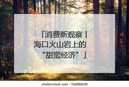 消费新观察丨海口火山岩上的“甜蜜经济”