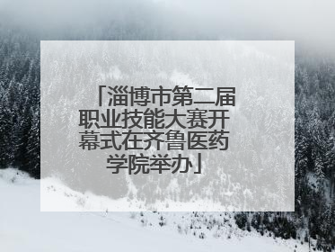 淄博市第二届职业技能大赛开幕式在齐鲁医药学院举办