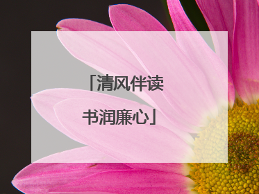 清风伴读 书润廉心