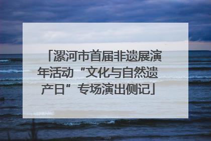 漯河市首届非遗展演年活动“文化与自然遗产日”专场演出侧记