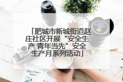 肥城市新城街道赵庄社区开展“安全生产 青年当先”安全生产月系列活动