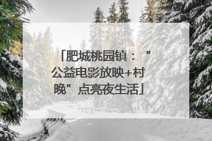 肥城桃园镇：“公益电影放映+村晚”点亮夜生活