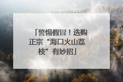 警惕假冒！选购正宗“海口火山荔枝”有妙招