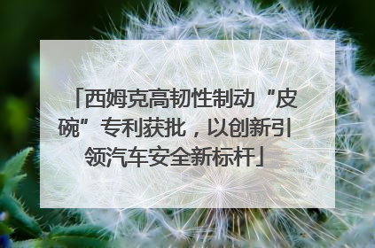 西姆克高韧性制动“皮碗”专利获批，以创新引领汽车安全新标杆