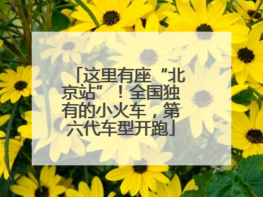 这里有座“北京站”！全国独有的小火车，第六代车型开跑