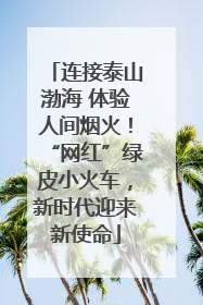 连接泰山渤海 体验人间烟火！“网红”绿皮小火车，新时代迎来新使命