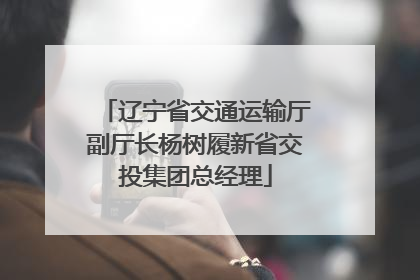 辽宁省交通运输厅副厅长杨树履新省交投集团总经理