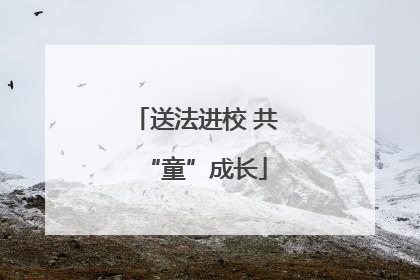 送法进校 共“童”成长