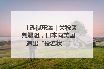 透视东瀛｜关税谈判遇阻，日本向美国递出“投名状”