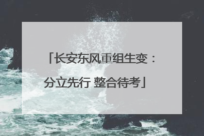 长安东风重组生变：分立先行 整合待考