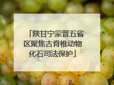 陕甘宁蒙晋五省区聚焦古脊椎动物化石司法保护