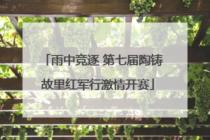 雨中竞逐 第七届陶铸故里红军行激情开赛
