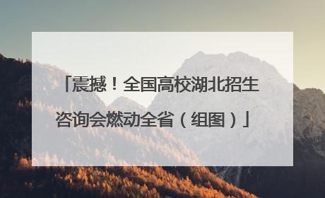 震撼！全国高校湖北招生咨询会燃动全省（组图）