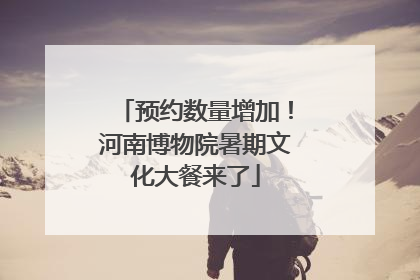 预约数量增加！河南博物院暑期文化大餐来了