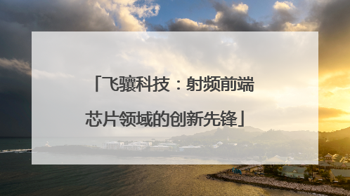 飞骧科技：射频前端芯片领域的创新先锋