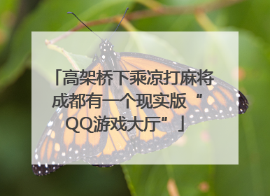 高架桥下乘凉打麻将 成都有一个现实版“QQ游戏大厅”