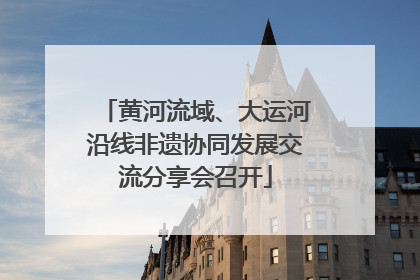 黄河流域、大运河沿线非遗协同发展交流分享会召开