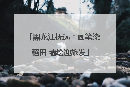 黑龙江抚远：画笔染稻田 墙绘迎旅发