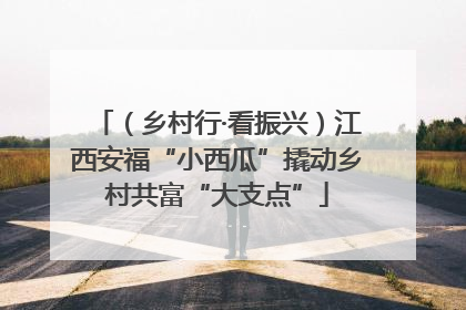 （乡村行·看振兴）江西安福“小西瓜”撬动乡村共富“大支点”