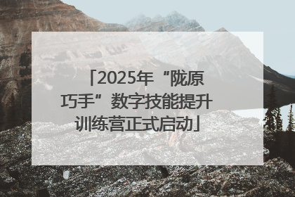 2025年“陇原巧手”数字技能提升训练营正式启动
