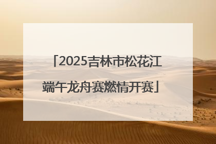 2025吉林市松花江端午龙舟赛燃情开赛