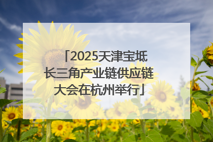 2025天津宝坻长三角产业链供应链大会在杭州举行