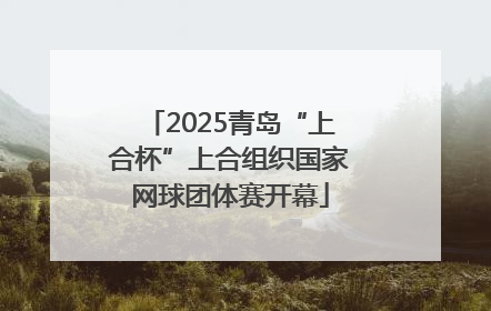 2025青岛“上合杯”上合组织国家网球团体赛开幕