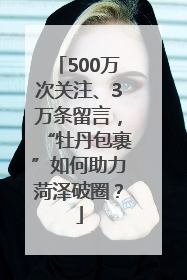 500万次关注、3万条留言，“牡丹包裹”如何助力菏泽破圈？