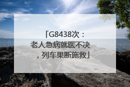 G8438次：老人急病就医不决，列车果断施救